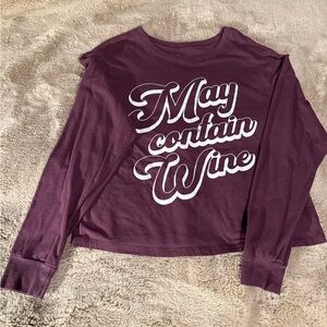 Zoe + Liv Maroon Long Sleeve Tee